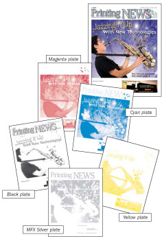 The seperations for the metallic cover.